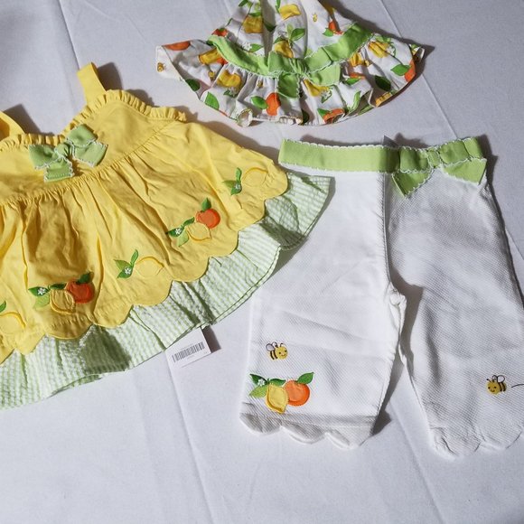 Gymboree Lemon Bumblebee NWT 12-18 month Summer Outfit.